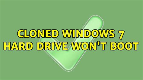 cloned windows 7 drive won t boot